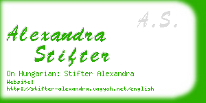 alexandra stifter business card